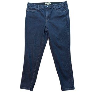 Democracy‎ Jeans Womens Size 14 Ab Technology Dark Wash Skinny Leg Ankle Skimmer